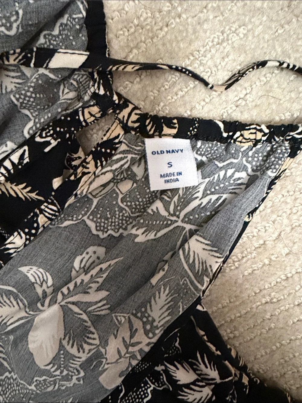 Black Floral Romper - Old Navy